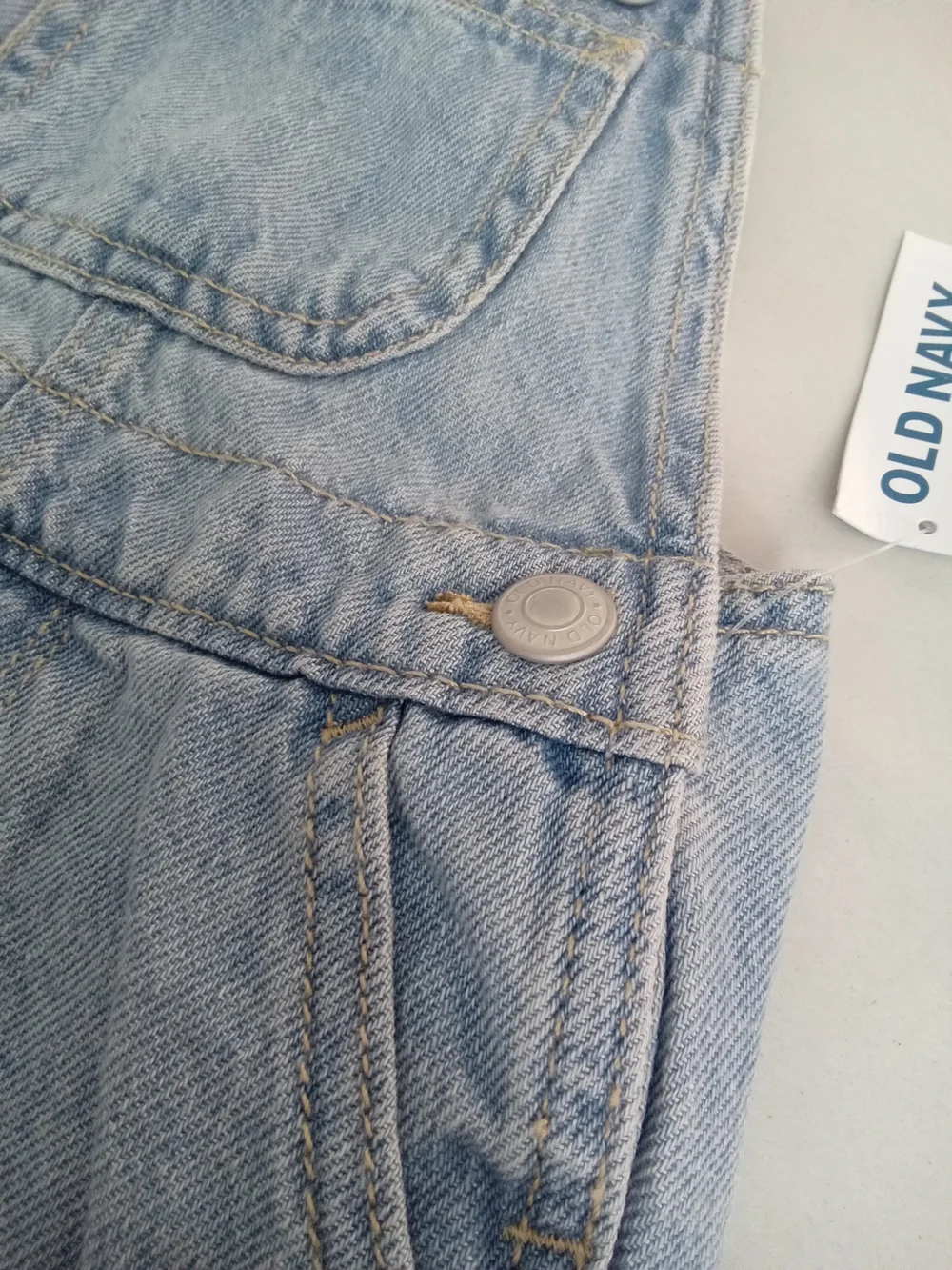 Old Navy Baby Denim Shortalls Overalls 6-12M NWT